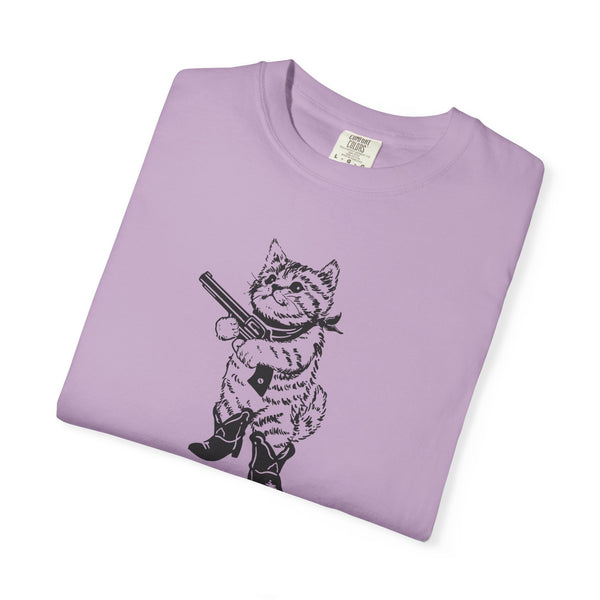 Unisex Garment-Dyed T-shirt - Pew Pew/Mew Mew