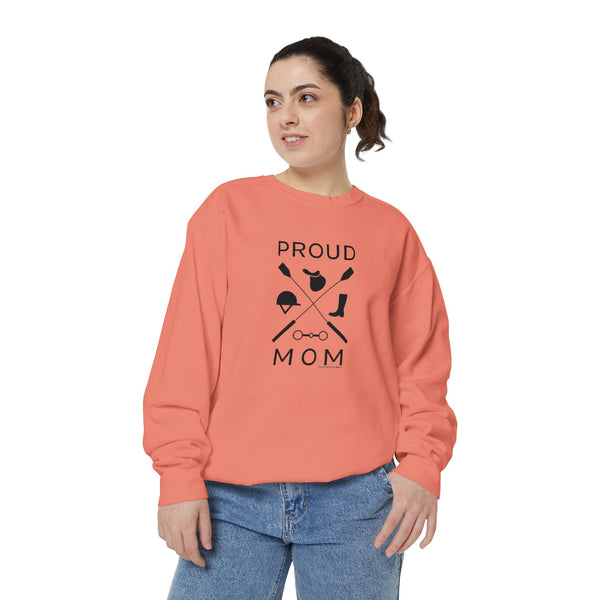 Unisex Garment-Dyed Sweatshirt - Proud Mom - Crops