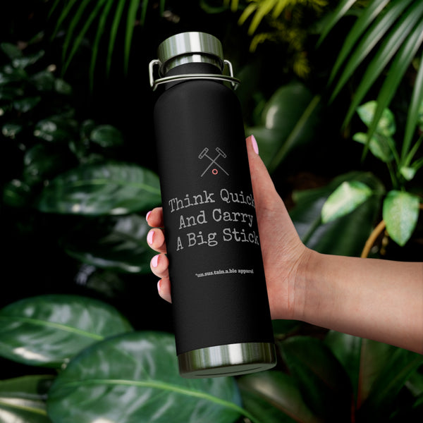 Copper Vacuum Insulated Bottle, 22oz - Think Quick/Big Stick