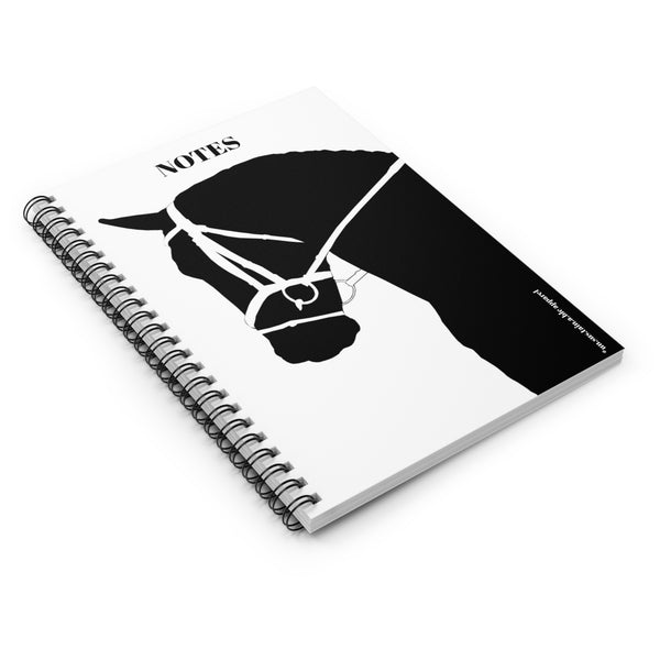 Spiral Notebook - Ruled Line - Horse Silhouette