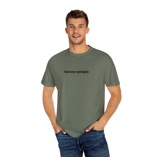 Unisex Garment-Dyed T-shirt - Horses>People