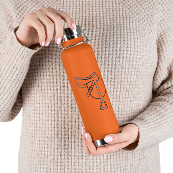 Copper Vacuum Insulated Bottle, 22oz - Saddle Silhouette