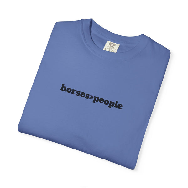 Unisex Garment-Dyed T-shirt - Horses>People