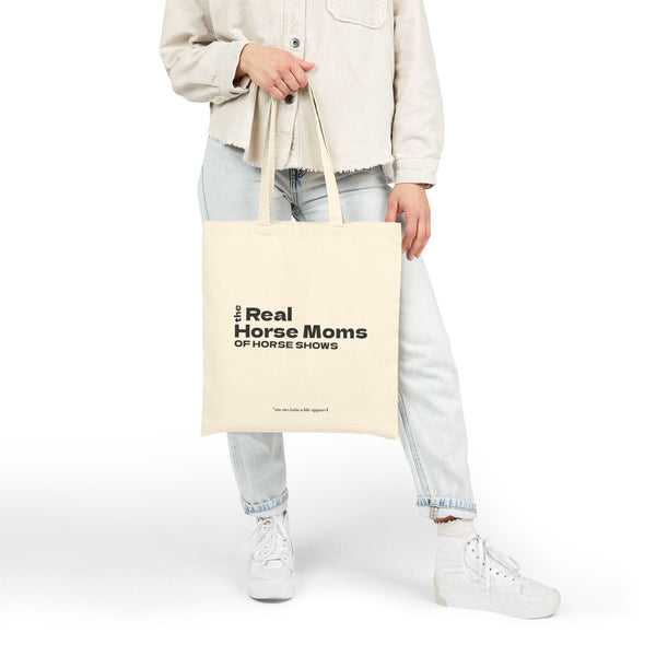 Cotton Canvas Tote Bag - Real Horse Moms