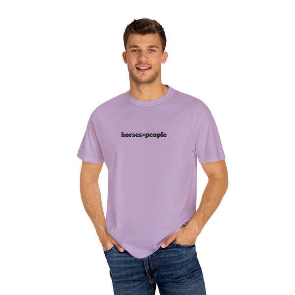Unisex Garment-Dyed T-shirt - Horses>People