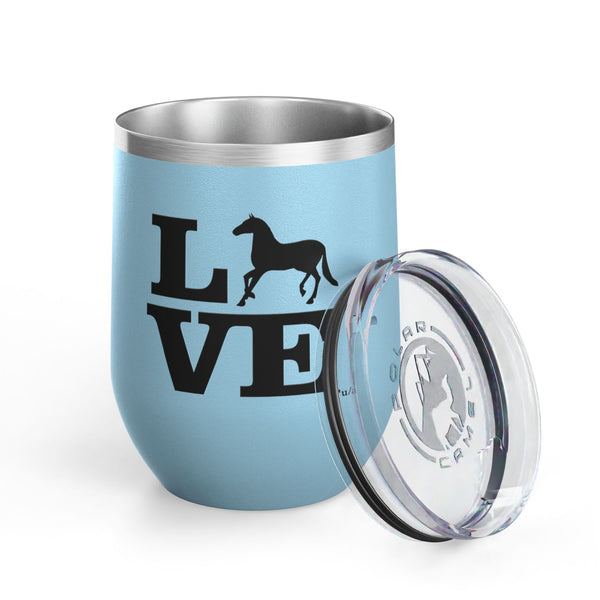 Wine Tumbler, 12oz - Love - Color Options