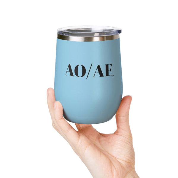Wine Tumbler, 12oz - AO/AF - Color Options