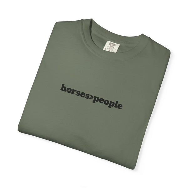 Unisex Garment-Dyed T-shirt - Horses>People