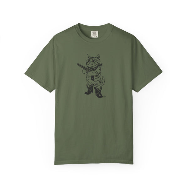 Unisex Garment-Dyed T-shirt - Pew Pew/Mew Mew