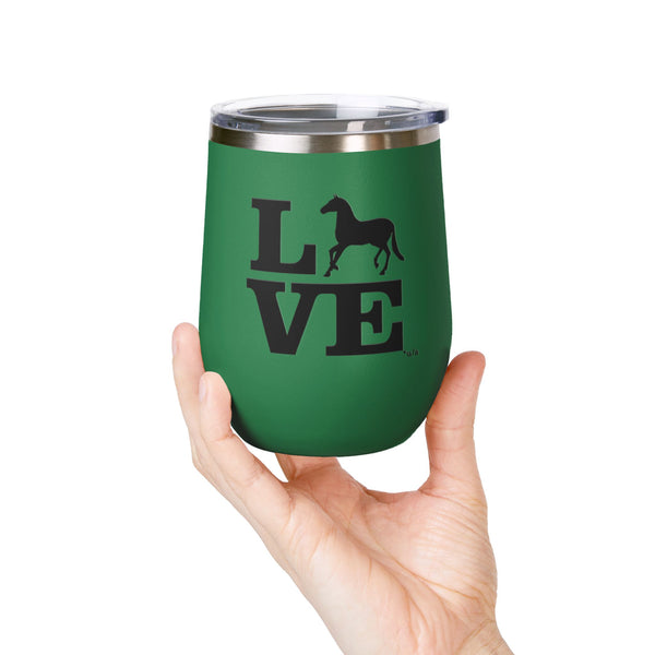 Wine Tumbler, 12oz - Love - Color Options