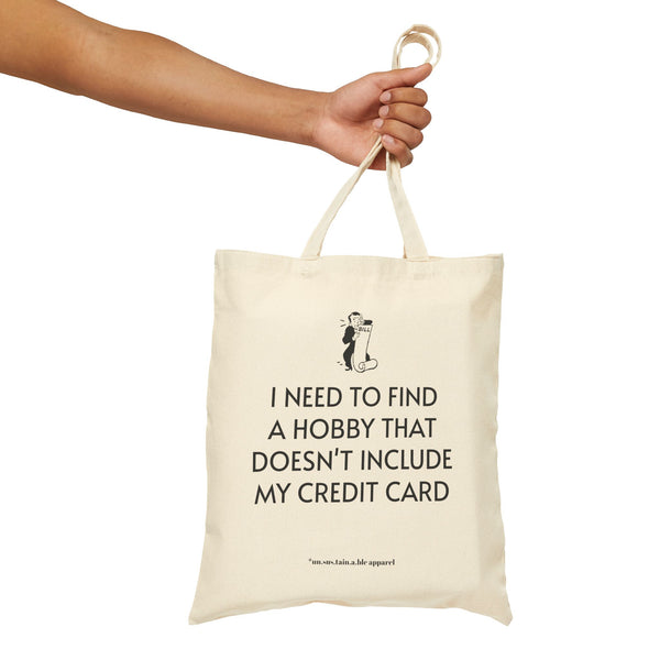 Cotton Canvas Tote Bag - Credit Card
