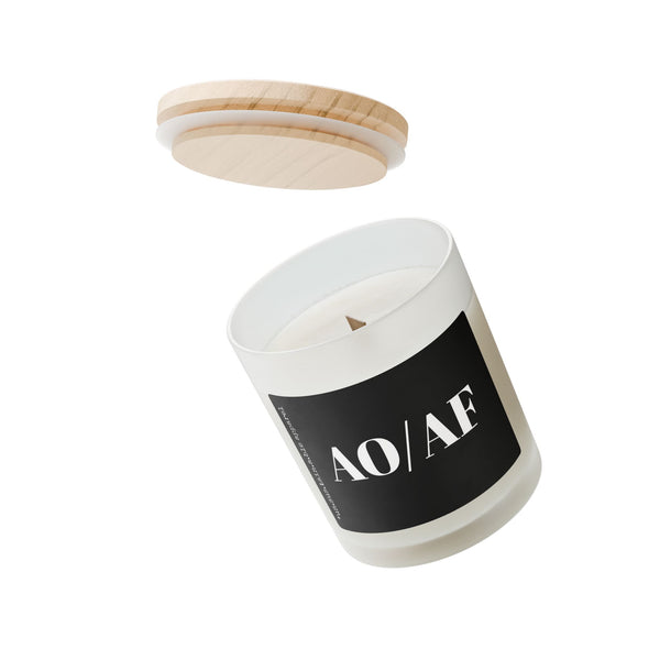 Frosted Glass Candle, 11oz - AO/AF