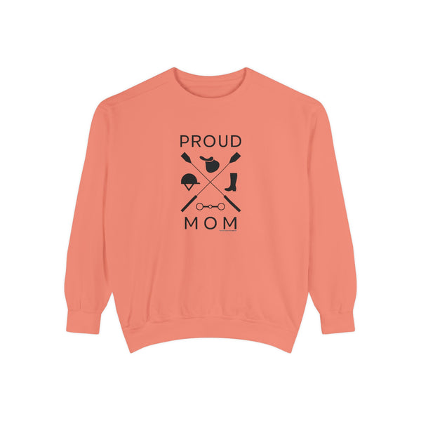 Unisex Garment-Dyed Sweatshirt - Proud Mom - Crops