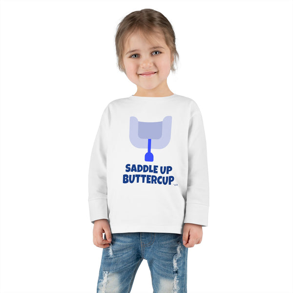 Toddler Long Sleeve Tee - Saddle Up Buttercup