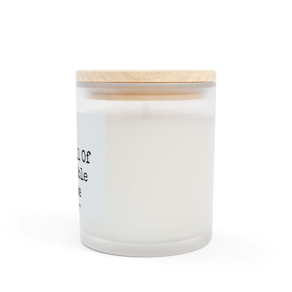 Frosted Glass Candle, 11oz - The Smell Of Disposable Income