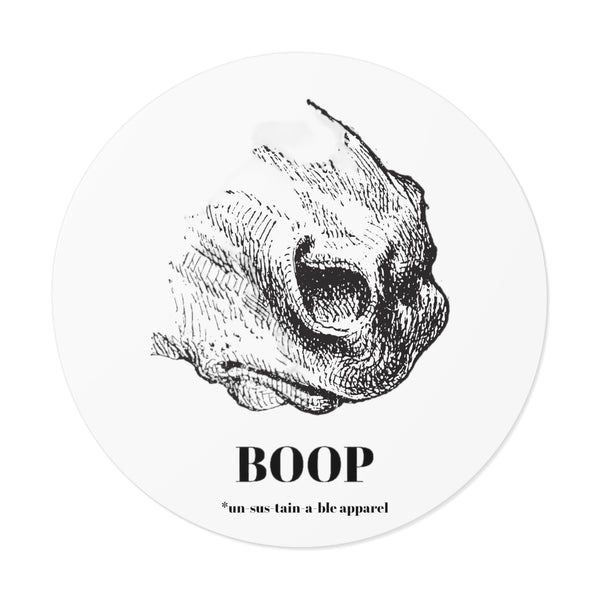 Round Vinyl Stickers - BOOP