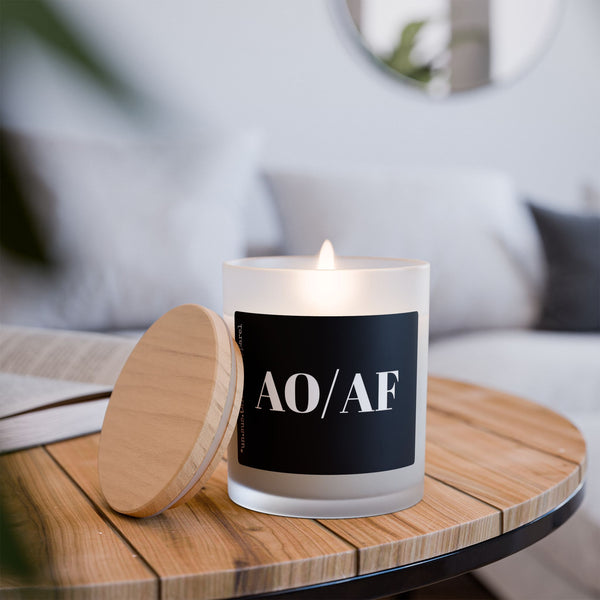Frosted Glass Candle, 11oz - AO/AF