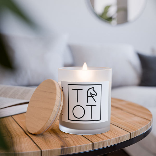 Frosted Glass Candle, 11oz - TROT