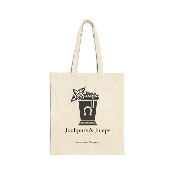 Cotton Canvas Tote Bag - Jodhpurs & Juleps - Printed On Both Sides