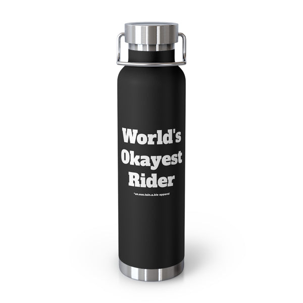 Copper Vacuum Insulated Bottle, 22oz - World's Okayest Rider