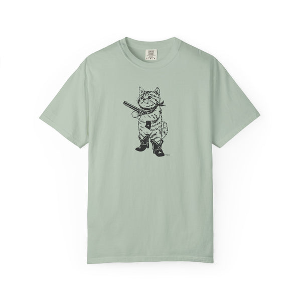 Unisex Garment-Dyed T-shirt - Pew Pew/Mew Mew