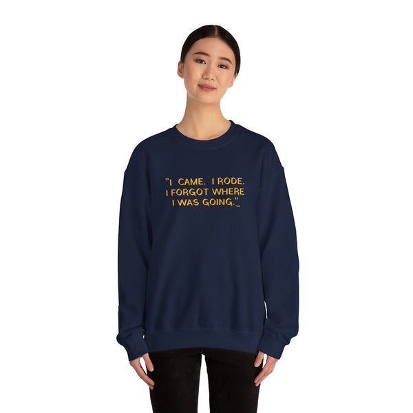 Unisex Heavy Blend™ Crewneck Sweatshirt - I Came. I Rode. Forgot.