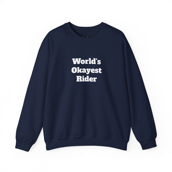 Unisex Heavy Blend™ Crewneck Sweatshirt - World's Okayest Rider