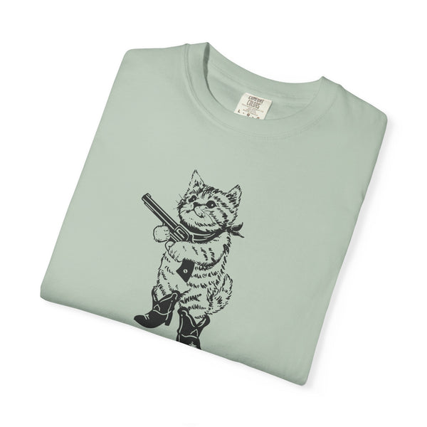 Unisex Garment-Dyed T-shirt - Pew Pew/Mew Mew