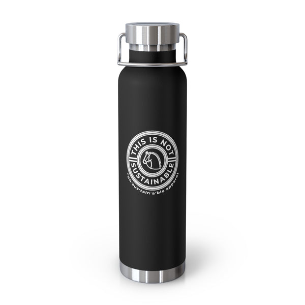 Copper Vacuum Insulated Bottle, 22oz - This Is Not Sustainable - Logo