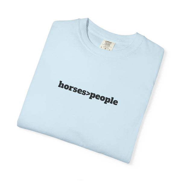 Unisex Garment-Dyed T-shirt - Horses>People