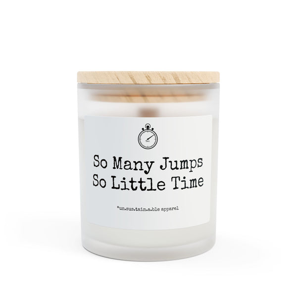 Frosted Glass Candle, 11oz - So Many Jumps