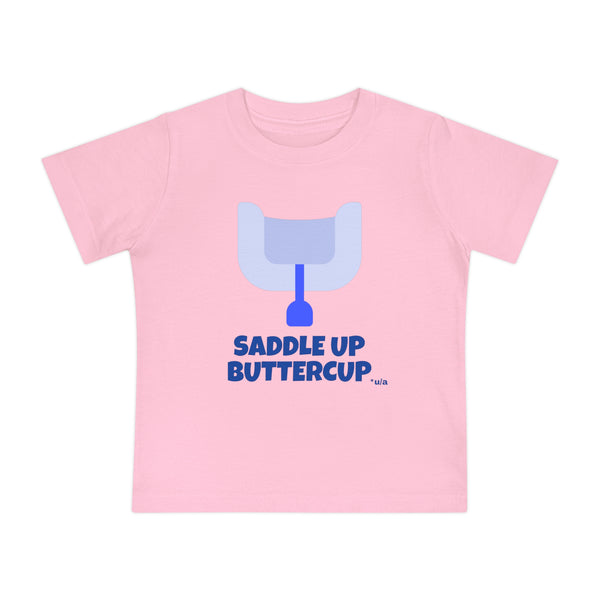 Baby Short Sleeve T-Shirt - Saddle Up Buttercup