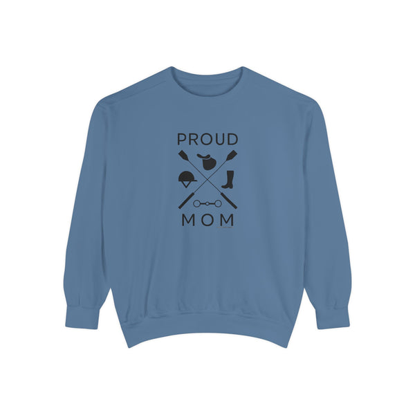 Unisex Garment-Dyed Sweatshirt - Proud Mom - Crops