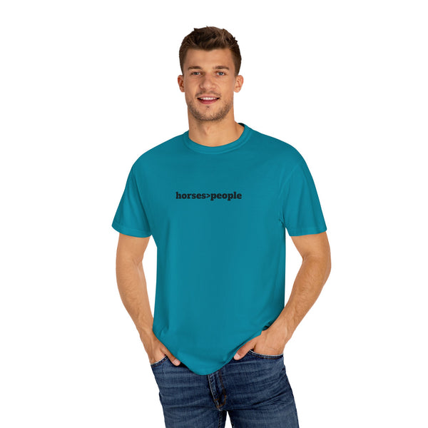 Unisex Garment-Dyed T-shirt - Horses>People