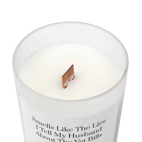 Frosted Glass Candle, 11oz - Lies I Tell My Husband