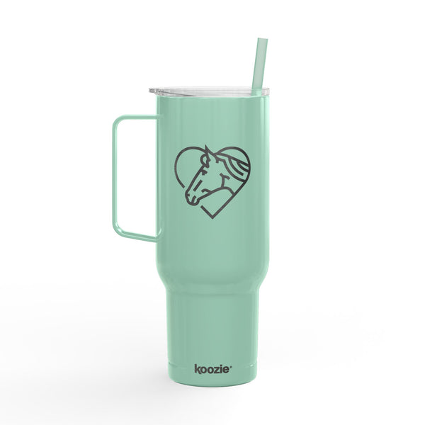 Insulated Tumbler with Lid, 40oz (Engraving) - Horse/Heart