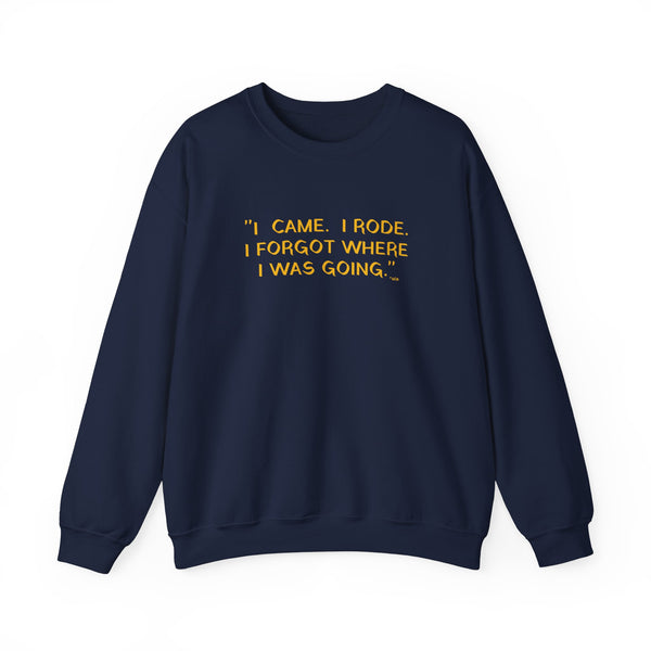 Unisex Heavy Blend™ Crewneck Sweatshirt - I Came. I Rode. Forgot.