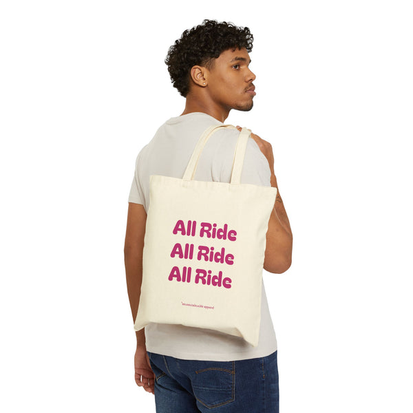 Cotton Canvas Tote Bag - All Ride