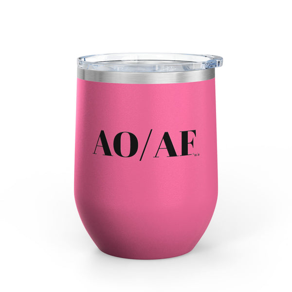 Wine Tumbler, 12oz - AO/AF - Color Options