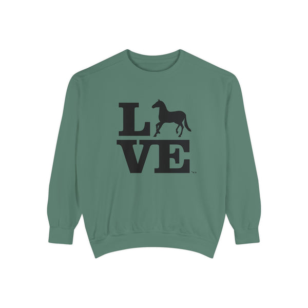 Unisex Garment-Dyed Sweatshirt - LOVE