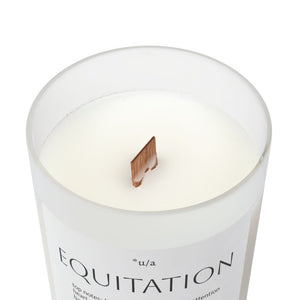 Frosted Glass Candle, 11oz - Equitation