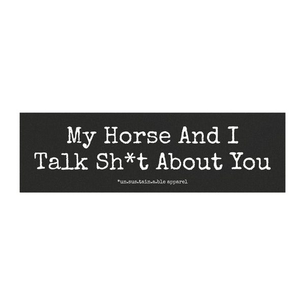 Car Magnets - My Horse And I Talk - Black