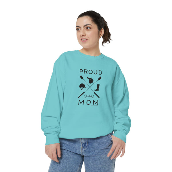 Unisex Garment-Dyed Sweatshirt - Proud Mom - Crops