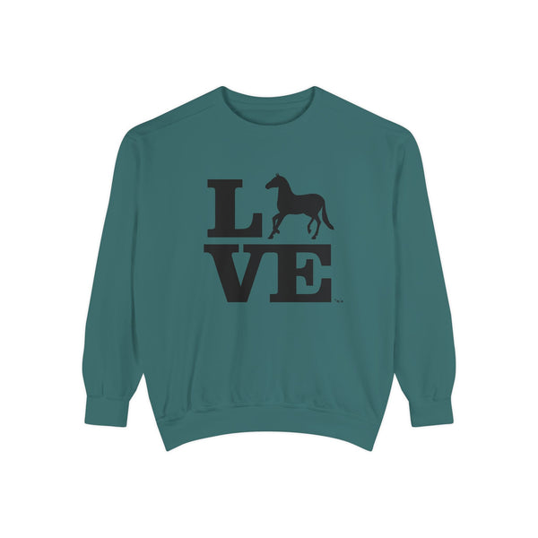 Unisex Garment-Dyed Sweatshirt - LOVE