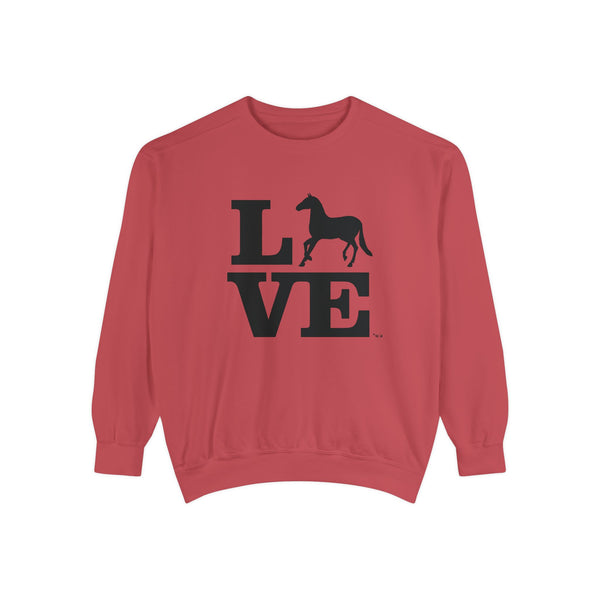 Unisex Garment-Dyed Sweatshirt - LOVE