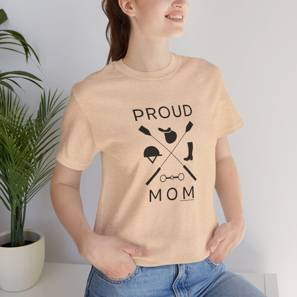 Unisex Jersey Short Sleeve Tee - Proud Mom - Crops