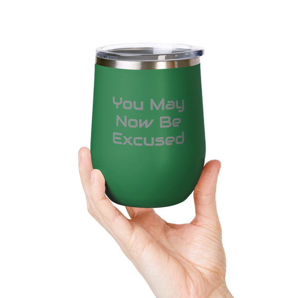 Wine Tumbler, 12oz - Excused