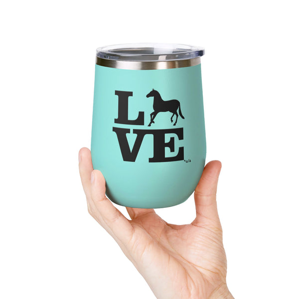 Wine Tumbler, 12oz - Love - Color Options