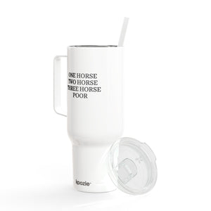 Insulated Tumbler with Lid, 40oz (Engraving) - One Horse/Two Horse