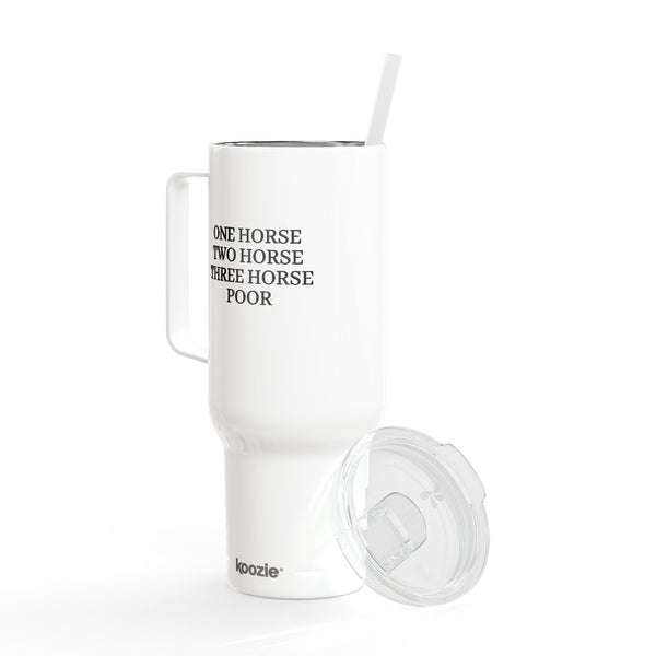 Insulated Tumbler with Lid, 40oz (Engraving) - One Horse/Two Horse